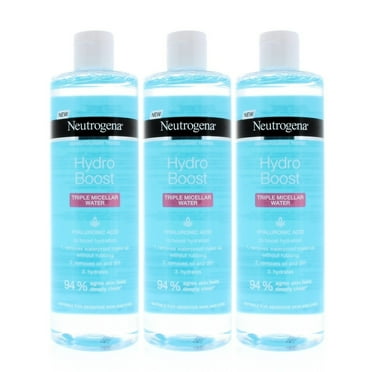 Neutrogena Hydro Boost Micellar Water Triple Pack 400ml Hydrating Makeup Remover