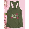 thumbnail image 3 of Mothers Day Roses Racerback Tank Women -Image by Shutterstock, Female x-Small, 3 of 4