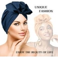 thumbnail image 6 of Women Turbans and Head Wraps, Skull-Caps, African Turban Flower Knot Pre-Tied Bonnet Beanie Cap for Women&nbsp;, 6 of 7