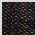 thumbnail image 4 of Soimoi Dog Print, Velvet Fabric, Decor Sewing Fabric by The Yard 54 Inch Wide,Decorative Fabric for Upholstery and Home Accents, Black, 4 of 5