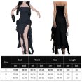 thumbnail image 2 of Vestido Vestido de flores tridimensional de malla sin tirantes Y2k Ygjytge para Mujer Negro T XXL, 2 of 7