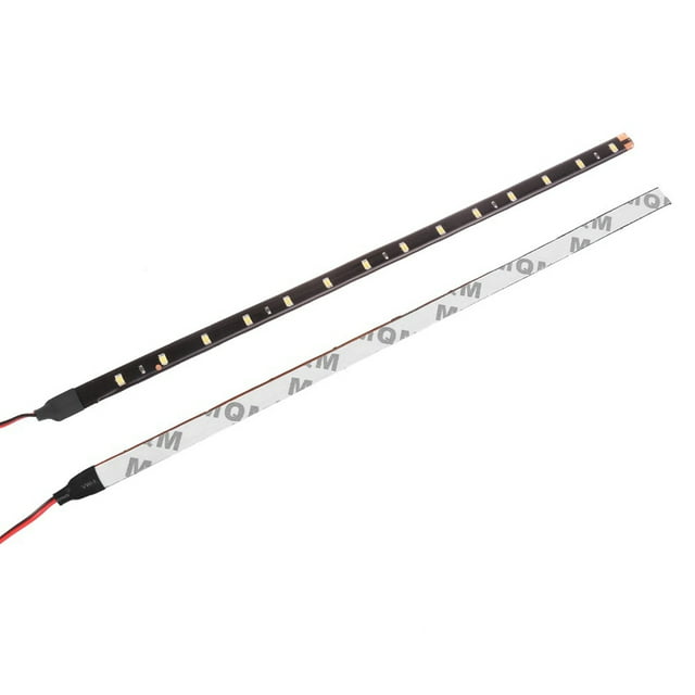 Shisuyan Waterproof 12V 30cm Car Auto Decorative Flexible LED Strip Car LED Daytime Running Light (White)