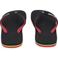 thumbnail image 4 of Quiksilver Mens Haleiwa II Casual Beach Thong Sandals - Black/Red/Green, 4 of 5