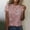 Pink, variant on Women's 2024 Sparkly Sequin Tops Short Sleeve Glitter Loose Party Shirt Blouse Night Out Shirts for Party Evening