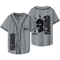 Jay Wheeler TRAPPii Tour Merch Baseball Jersey Shirt V-Neck Women Men Short Sleeve Streetwear Clothes