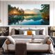 thumbnail image 2 of 1pc Nature Landscape Mountain Wall Poster, Wall Art Canvas Painting, 15.7*31.5in Frameless, 2 of 4
