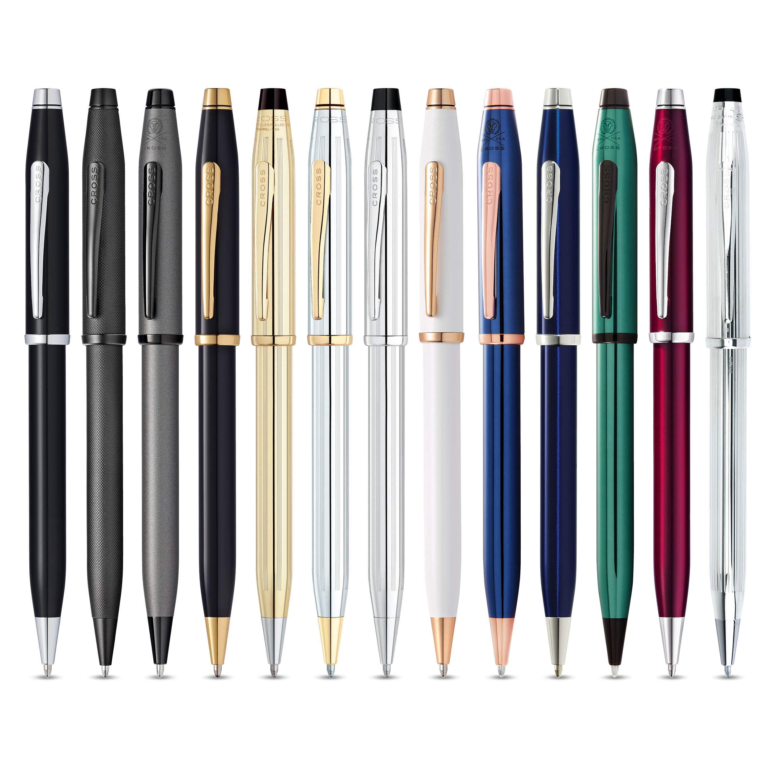 Cross Century® II Black Lacquer with Chrome Plated Appointments Ballpoint Pen