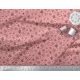 thumbnail image 3 of Soimoi Velvet Fabric Snowflake Artistic Print Fabric by the Yard 58 Inch Wide, 3 of 3