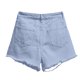 thumbnail image 4 of Pantalones cortos ligeros de denim de pierna ancha para mujer - Cintura alta, corte holgado para verano, playa y uso informal (S-XXL), 4 of 4