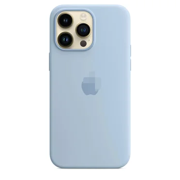 For iPhone 14 Pro max liquid Silicone Phone Case with Magsafe-Sky