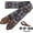 E#-brown Flower Embroidery, variant on CAILDANL Guitar Strap,Jacquard Embroidery Cotton Guitar Straps with Crazy Horse Leather Ends for Bass, Electric & Acoustic, Best Gifts for Kids, Guitarists(Golden Jacquard)