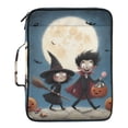thumbnail image 2 of Haosy Accordion File Organizer Zipper Binder 500 Sheet 6-Tab Expanding File Folder Multi-Pocket 1.2 Inch 3 Ring Little Witch and Vampire on Halloween, 2 of 7