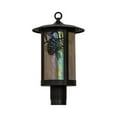 thumbnail image 3 of Meyda 90576 10 in. Fulton Winter Pine Post Mount, Bai Craftsman, 3 of 6