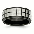 thumbnail image 1 of Stainless Steel Black 9mm Ring Wedding Fancy, 1 of 10