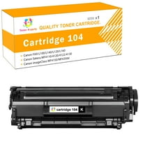 Toner H-Party 1-Pack Compatible Toner Cartridge for Canon 104 CRG-104 Imagecalass D420 MF4150 faxphone l100 MF4350d MF4370dn Satera MF4110 4270 4690 LBP2900 Printer (Black)