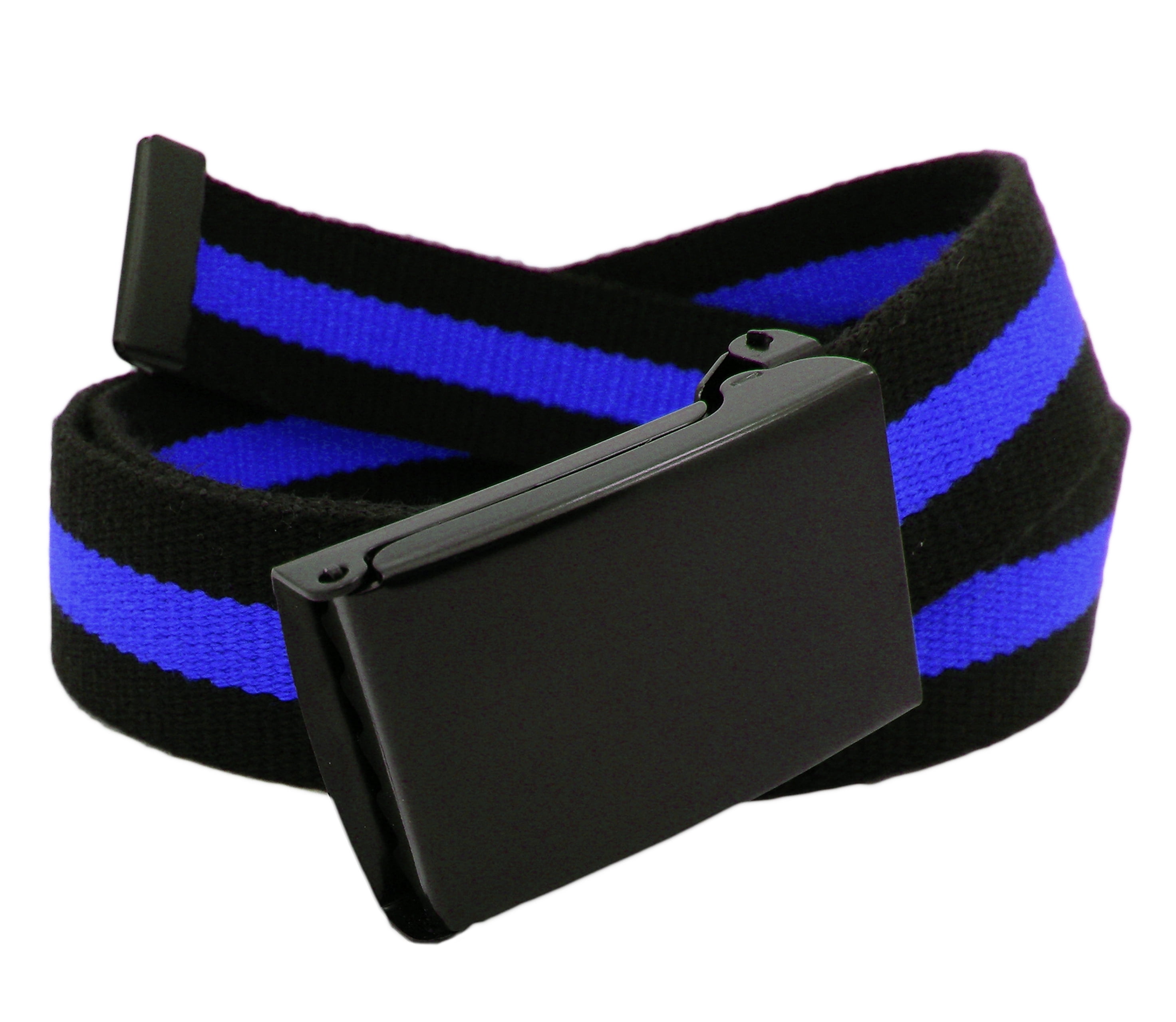 Build A Belt Men's Black Flip Top Military Belt Buckle with Canvas  Belt XXXLarge Black