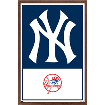 MLB New York Yankees - Logo 22 Wall Poster, 22.375" x 34" Framed
