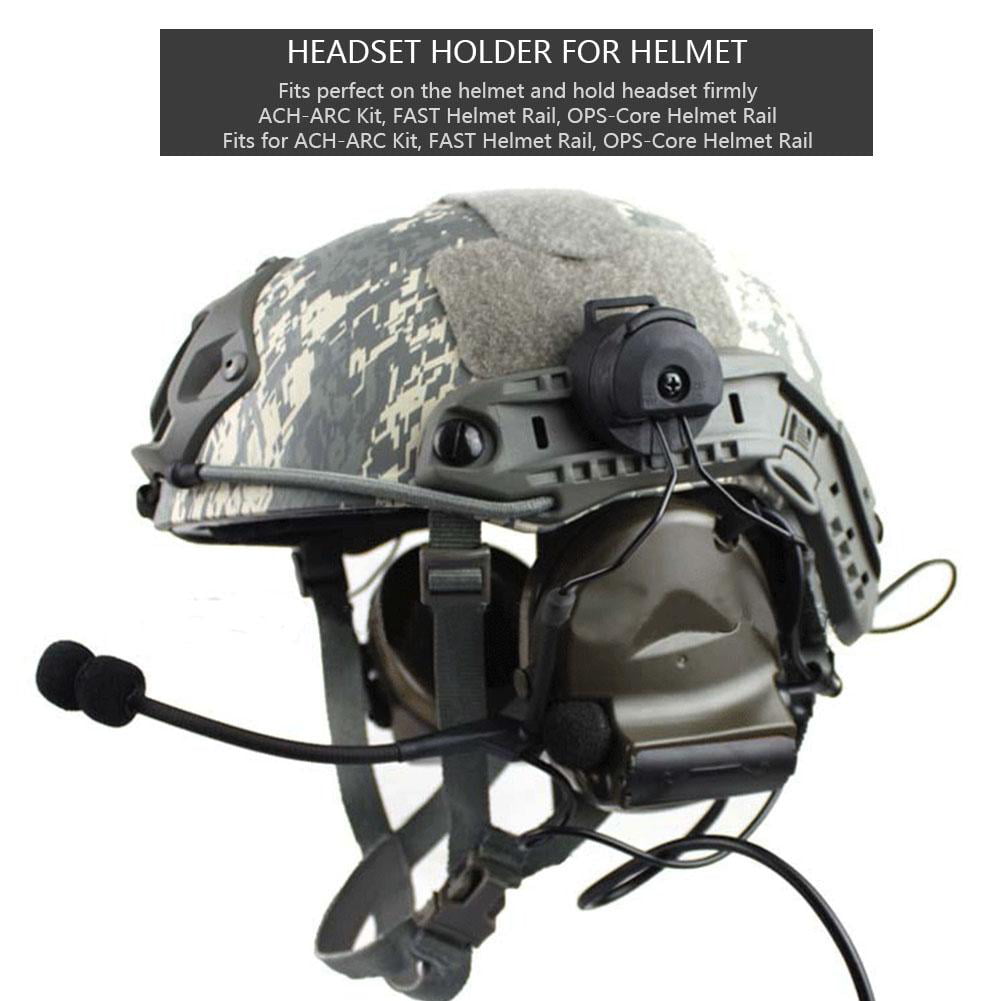 1 Set of Helmet Rail Adapter Durable Military Portative Comtac Rail for Helmet 
