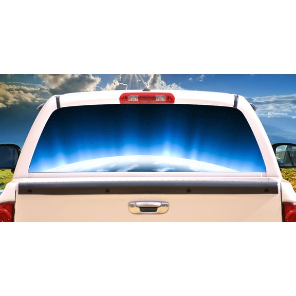SUPERNOVA Rear Window Graphic back truck decal suv view thru vinyl
