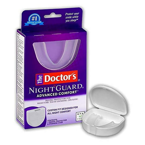 The Doctor's NightGuard, Mouth Guard for Grinding Teeth, Dental Guard for Bruxism, Night Guard for Teeth, 1 Pack