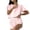 Pink, variant on Bovxnpu Womens Pajama Sets Short Sleeve Short Set Sleepwear Fall Knit Striped Short Sleeve Shorts 2-Piece Fashion Outer Wear Sleepwear