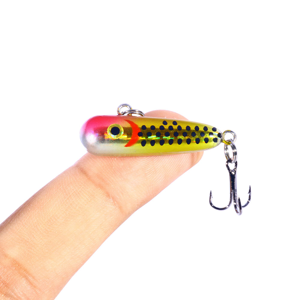HENGJIA Fishing Lures for Bass, 10PCS Pencil Plopper Bass Lures Sinking Minnow Lure Hard Baits Freshwater or Saltwater
