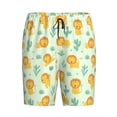 thumbnail image 4 of Gaeub Cute Baby Lion Printed Men's Short Pajama Pants, Lightweight Lounge & Sleep Bottoms Keep You Cool - XX-Large, 4 of 9