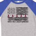 thumbnail image 4 of Inktastic Head and Neck Cancer Awareness Flag and Ribbon Boys or Girls Toddler T-Shirt, 4 of 5