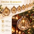 thumbnail image 2 of MYUNNIL Light Up Christmas Globe Ornaments, 3" Religious Clear Nativity Scene Hanging Ball Decoration with Built-In Warm LED Light, Cute Waterproof Seasonal Pendant for Tree Home Decor, 2 of 7