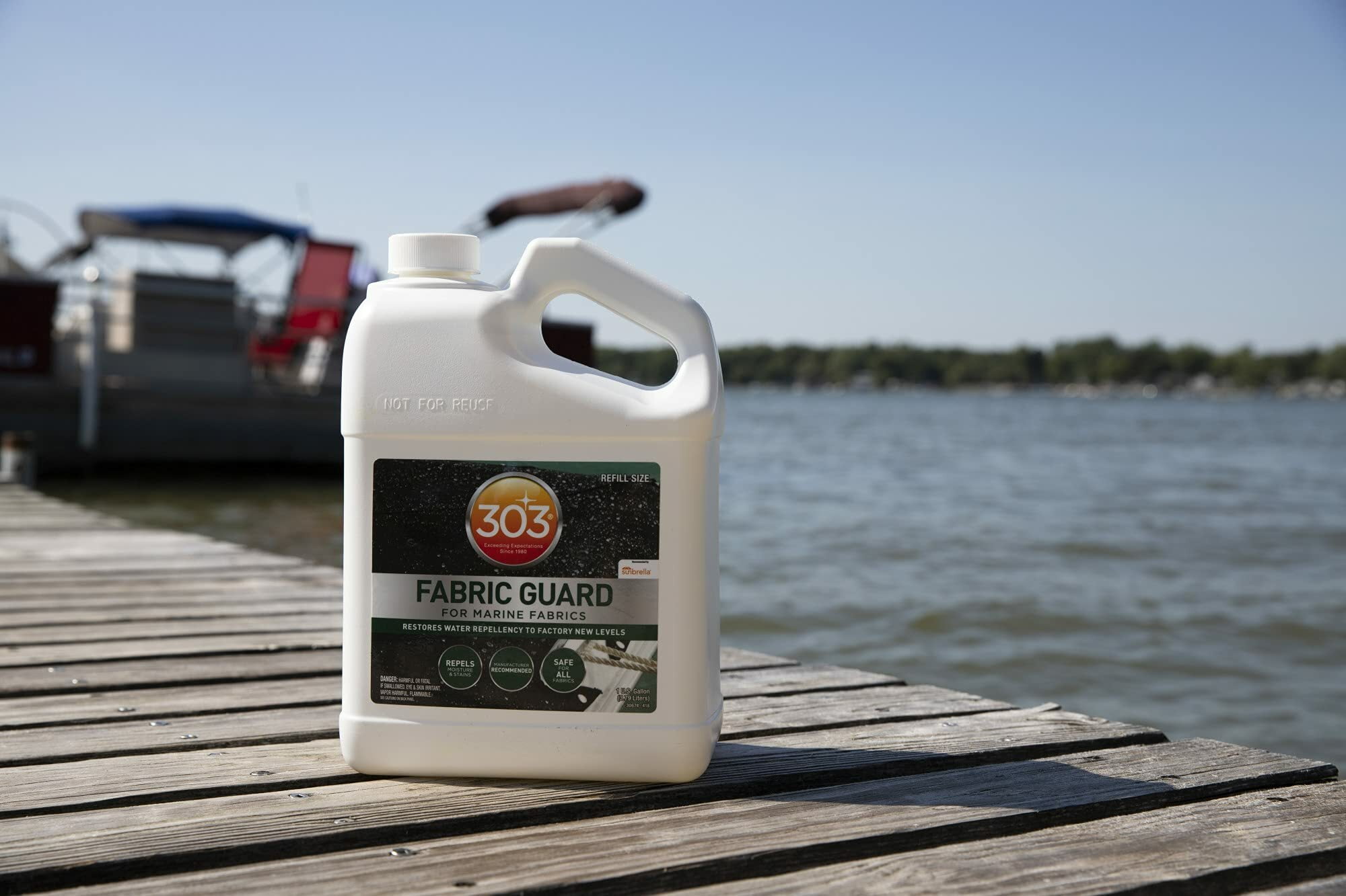  303 Products Marine Fabric Guard - Restores Water and Stain  Repellency To Factory New Levels, Simple and Easy To Use, Manufacturer  Recommended, Safe For All Fabrics, 32oz (30604CSR) Packaging May Vary 