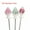 Silver (Random Pick), variant on MATROOY 1PC Natural Fluorite Strawberry Carved Hairpin Crystal Quartz Reiki Random Pick-Silver (Random Pick)