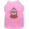 thumbnail image 1 of Hipster Penguin Rhinestone Dog Shirt Light Pink Med (12), 1 of 1
