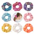 thumbnail image 2 of 8 Piezas De Gomas Para El Cabello, Bandas Elásticas Metálicas Para El Cabello, Bandas Para El Cabello, Cintas Para El Cabello Suaves, Cuerd Sunnimix scrunchie para mujer, 2 of 8