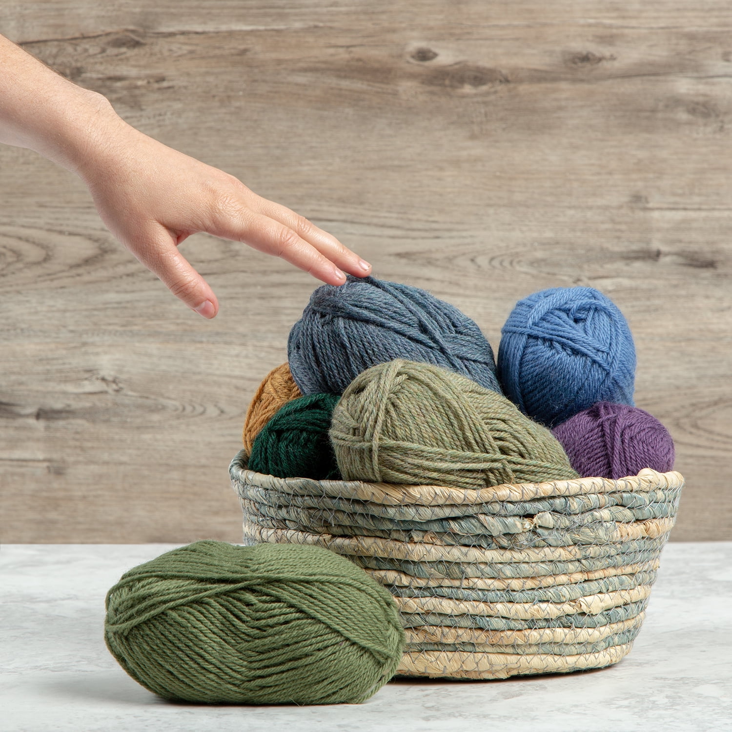 Knit Picks Wool of the Andes Home Decor Worsted Wool Yarn Variety Pack - 10 Skeins of 100% Wool Worsted Yarn - Total 500 grams, 1100 yards