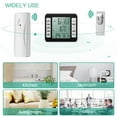 thumbnail image 3 of Wolfrail Refrigerator Thermometer. Wireless Digital Freezer Thermometer with 2 Wireless Sensors. Audible Alarm. Min and Max Display. LCD Display for Home. Restaurants. Bars. Black, 3 of 5