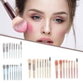 thumbnail image 2 of 8Pcs Makeup Brush Set With Fodation sh Eyeshadow & Make Lip Bag Up S2V5, 2 of 7