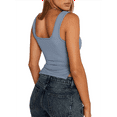 thumbnail image 3 of Womens Going Out Crop Tops Backless Tank Tops Summer Y2k Teen Basics Cute Clothes Light Blue XS, 3 of 7