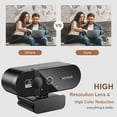 thumbnail image 4 of YongCo W66 Webcam with USB Port and Auto Focused 1080P/2K/4K Optional for Remote Work and Live Streaming Enthusiasts, 4 of 15
