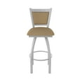thumbnail image 5 of 870 Hadleigh 25" Swivel Counter Stool with Anodized Nickel Finish and Canter Sand Seat and Back, 5 of 5