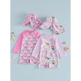 thumbnail image 3 of BemeyourBBs Toddler Baby Girl One Piece Swimsuit Kids Newborn Infant Bathing Suit Mermaid Duck Swimsuits Long Sleeve Rash Guard Half Zipper Swimwear Sunhat Set UPF 50+, 3 of 9