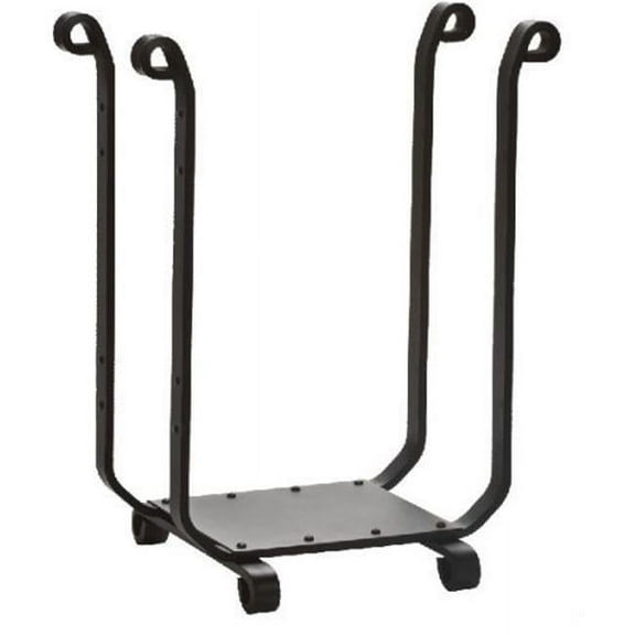 Dagan 5809 Wrought Iron Log Rack, Black