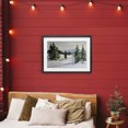 thumbnail image 3 of Stupell Industries Transitional Winter Forest Frosty Hills Black Framed Print Under Glass, 20 x 14, by Petals Prints Design, 3 of 8