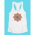 thumbnail image 3 of Vintage Flower Mandala. Tank Women -Image by Shutterstock, Female Medium, 3 of 4