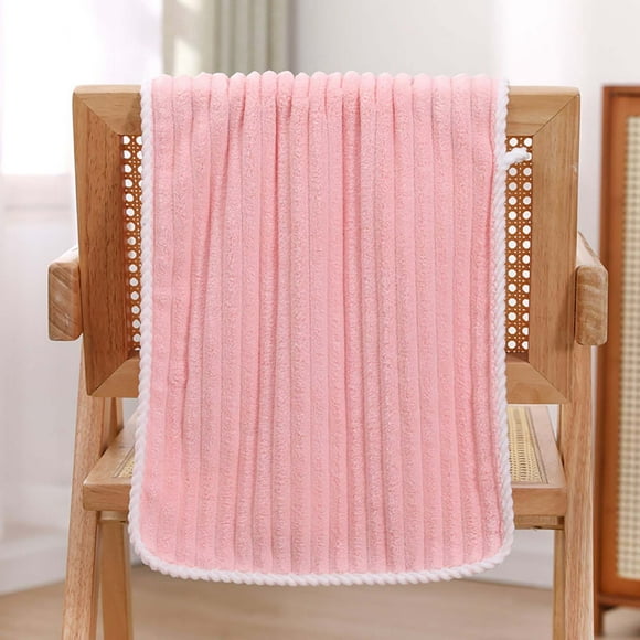 olkpmnmk Clearance Sale!Bath Towels,Coral Velvet Striped Towel Absorbent Soft Skin Breathable Towel Towel Solid Color Towel Cloud Velvet Towel Coral Velvet Towel Adult Household Tow,Living Room Decor