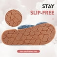 thumbnail image 4 of Women's Fuzzy Slippers Cross Band Memory Foam House Slippers Open Toe, 4 of 6