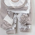 thumbnail image 4 of yocbz Boys' Clothing Sets New Born Clothes Cotton Layette Gift Set Unisex Baby Outfit and Accessories Must Haves 8PCS Grey,Size for 0-3 Months, 4 of 5