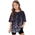 thumbnail image 5 of Shirts for Girls Teens Cute Girls Crewneck Tops Short Sleeve T Shirts for Teens Floral Shirt for Kids Y2k Blouse for Girls my orders, 5 of 8
