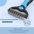 thumbnail image 2 of CNNIK Pet Grooming Brush Set, dog hair brush?cat grooming brush?Cat and Dog Detangling Comb, Hair De-Shedding and Grooming - Ideal Beauty Tool for Healthy Fur Care in Blue, 2 of 7