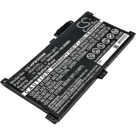 3950mAh 916367-541 WA03XL 916812-055 HSTNN-LB7T 916812-855 TPN-W126 916367-421 WAO3XL Battery for HP Pavilion X360 15br009ng Pav