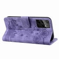 thumbnail image 4 of Decase for Samsung Galaxy S21 Ultra Case Shockproof PU Leather Retro Flower Embossed Wallet Flip Case Magnetic Stand with Card Slot Folio Cover,Purple, 4 of 5